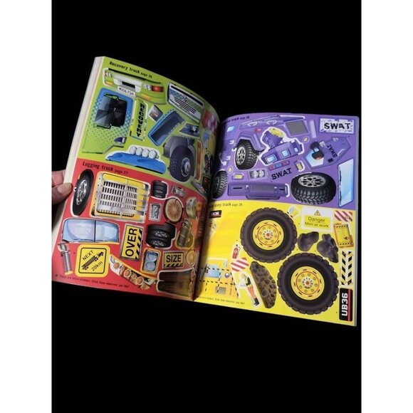 Usborne Big Book of Cars and Trucks Stickers NEW - Picture 10 of 10